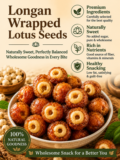 Soft & Fragrant Longan Wrapped Lotus Seeds-XLB