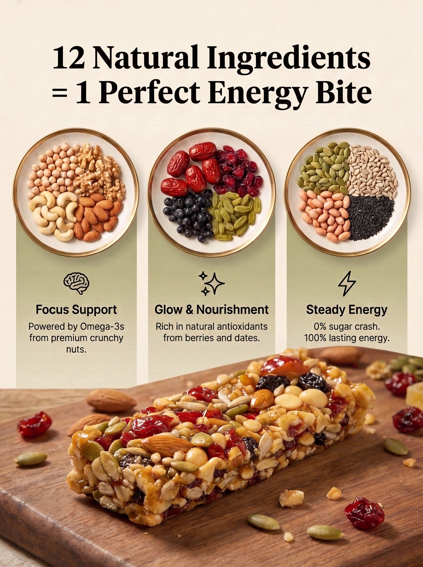 100% Premium Handcrafted Nut Bites (Zero Added Sugar & Clean Ingredients)-XXS