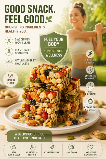 The Original Artisan Mixed Nut Pie A Delicious Blend Of 9 Premium Nuts & Fruits With Zero Added Sugar.-OKL