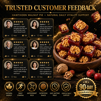 🔥 Natural Daily Fuel for Men’s Strength, Stamina & Vitality｜Hawthorn Walnut Pie -XLB 💪
