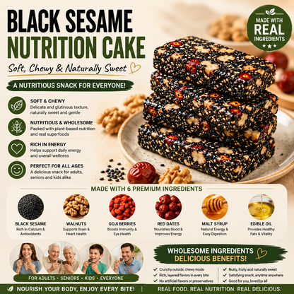 Nutritionist Recommended Black Sesame Walnut Soft Cake-SUY