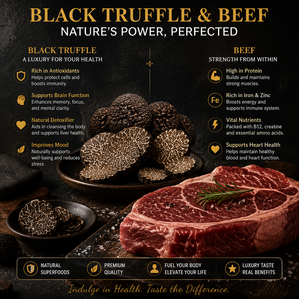 Alpine Black Truffle Beef Bread — Premium Mountain Beef & Rare Black⭐-SUY