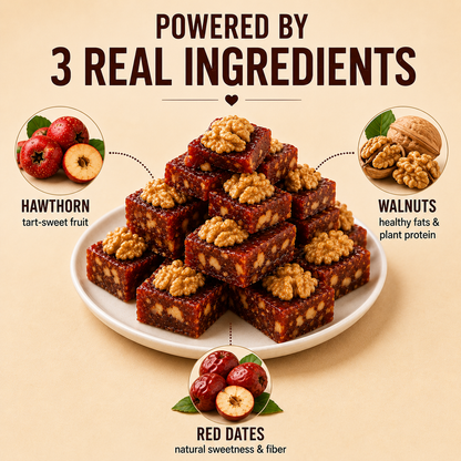 Natural Daily Fuel for Men’s Strength, Stamina & Vitality-Hawthorn Walnut Pie-HJY