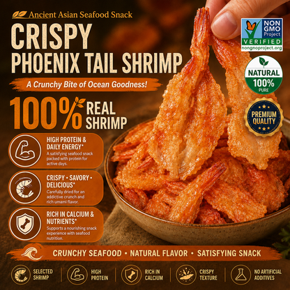 🤤100% All-Natural Crispy Shrimp-Supports Healthy Cardiovascular & Blood Sugar Levels-AUX