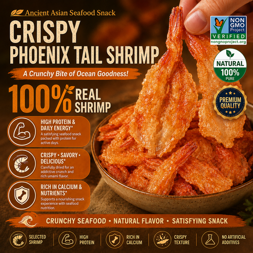🤤100% All-Natural Crispy Shrimp-Supports Healthy Cardiovascular & Blood Sugar Levels-AUX