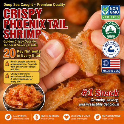 🤤100% All-Natural Crispy Shrimp-Supports Healthy Cardiovascular & Blood Sugar Levels-AUX