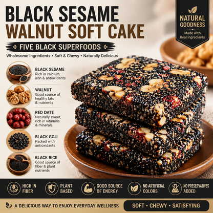 Nutritionist Recommended Black Sesame Walnut Soft Cake-SUY