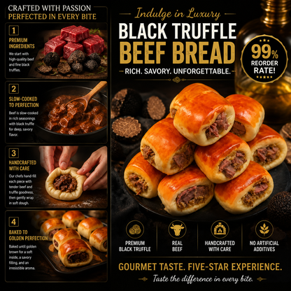 Alpine Black Truffle Beef Bread — Premium Mountain Beef & Rare Black⭐-SUY