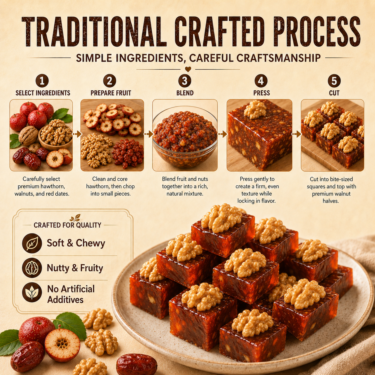 Natural Daily Fuel for Men’s Strength, Stamina & Vitality-Hawthorn Walnut Pie-QZZ