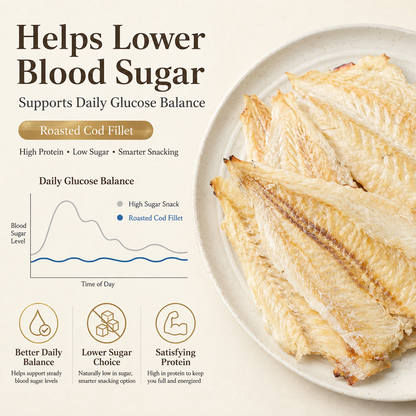Roasted Cod Fillet for Heart & Cardiovascular Wellness-HJY