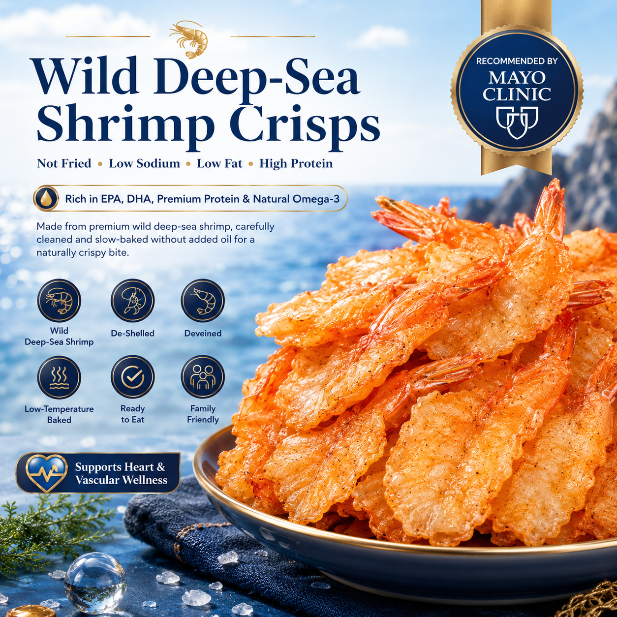 🌊Dried shrimp tails: Low in sodium, high in protein, rich in Omega-3, providing daily energy and promoting health.-AUX