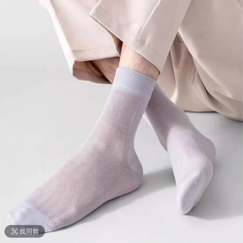 Ultra-Thin Breathable Mesh Socks for Men – Stay Cool, Dry & Comfortable All Day-HJY