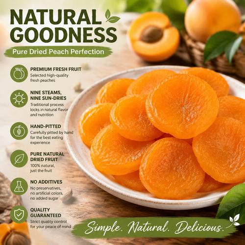 100% Pure Natural Dried Yellow Peach-Healthy blood sugar support.-NEX