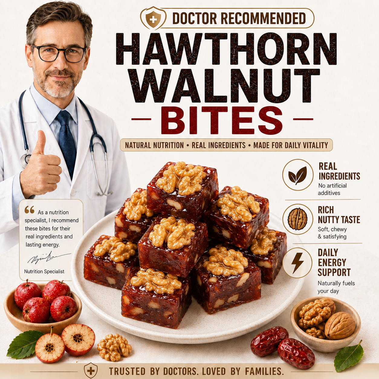 Natural Daily Fuel for Men’s Strength, Stamina & Vitality-Hawthorn Walnut Pie-WBJ